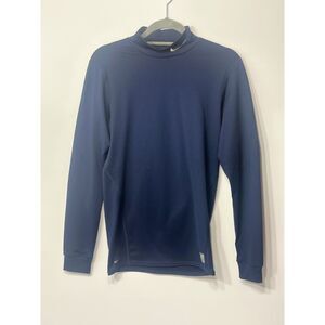 Nike Pro Men’s Medium Compression Mock Neck Long Sleeve Blue Nike Shirt